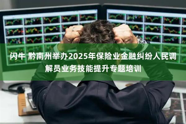 闪牛 黔南州举办2025年保险业金融纠纷人民调解员业务技能提升专题培训